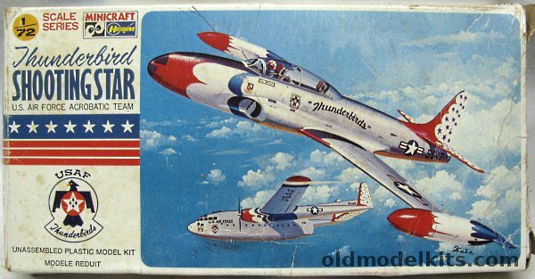 Hasegawa 1/72 Thunderbirds Shooting Star - Lockheed T-33A, 123 plastic model kit